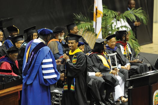 A commencement ceremony in 2013